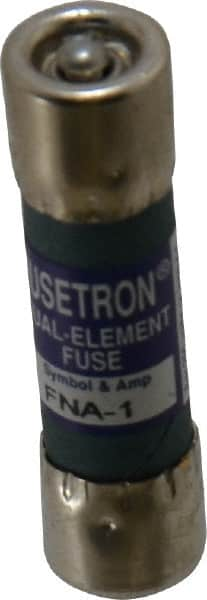 Cooper Bussmann - 250 VAC, 1 Amp, Time Delay Pin Indicator Fuse - Fuse Holder Mount, 1-1/2" OAL, 10 at 125 V kA Rating, 13/32" Diam - Caliber Tooling