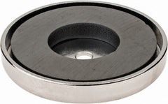 Mag-Mate - 19 Lb Max Pull Force, 5/16" Overall Height, 2.03" Diam, Ceramic Cup Magnet - Caliber Tooling