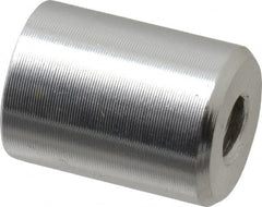 Mag-Mate - 8-32 Thread, 3/8" Diam, 1/2" High, 0.65 Lb Average Pull Force, Neodymium Rare Earth Pot Magnet - 1/4" Tapped Hole Depth, Nickel Plated, Aluminum Insulated - Caliber Tooling