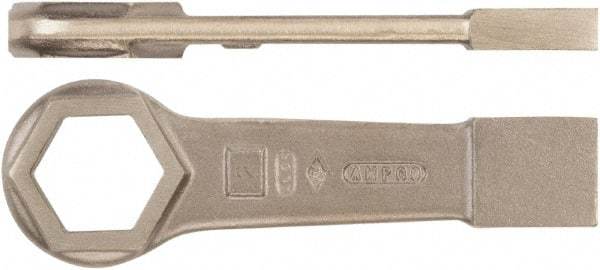 Ampco - 2-5/8" 6 Point Striking Box Wrench - Single End, 13-1/2" OAL, Aluminum Bronze - Caliber Tooling