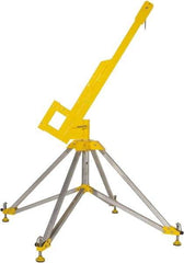 Gemtor - Confined Space Entry & Retrieval Bases & Booms Type: Portable Quadpod w/Rotating Boom Maximum Height (Inch): 90 - Caliber Tooling