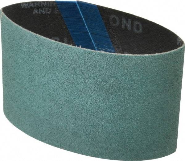 Dynabrade - 3" Wide x 10-11/16" OAL, 80 Grit, Zirconia Alumina Abrasive Belt - Zirconia Alumina, Medium, Coated - Caliber Tooling