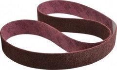 3M - 2" Wide x 60" OAL, Aluminum Oxide Abrasive Belt - Aluminum Oxide, Medium, Nonwoven, Series SC-BL - Caliber Tooling