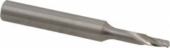 Onsrud - 1/8" Cutting Diam x 1/4" Length of Cut, 1 Flute, Upcut Spiral Router Bit - Uncoated, Right Hand Cut, Solid Carbide, 2" OAL x 1/4" Shank Diam, Single Edge, 21° Helix Angle - Caliber Tooling