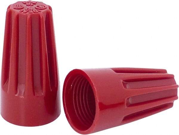 Ideal - 2, 14 to 4, 12 AWG, 600 Volt, Flame Retardant, Standard Twist on Wire Connector - Red, 221°F - Caliber Tooling