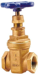 NIBCO - 2" Pipe, Class 150, Threaded Bronze Solid Wedge Stem Gate Valve - 300 WOG, 150 WSP, Screw-In Bonnet - Caliber Tooling