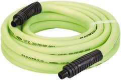 Legacy - 1/2" ID x 0.74" OD 25' Long Multipurpose Air Hose - MNPT x MNPT Ends, 300 Working psi, 140°, 3/8" Fitting, Green - Caliber Tooling