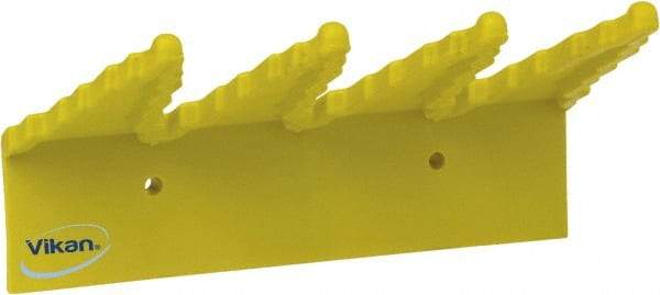 Vikan - 22 Lb, 6-1/2" Wide, 2-1/2" High, Polypropylene, Wall Bracket - 9-1/2" Long, 3 Holders - Caliber Tooling