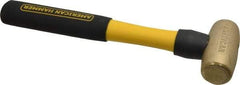 American Hammer - 2 Lb Head Nonmarring Mallet - 12" OAL, 11" Long Fiberglass Handle - Caliber Tooling