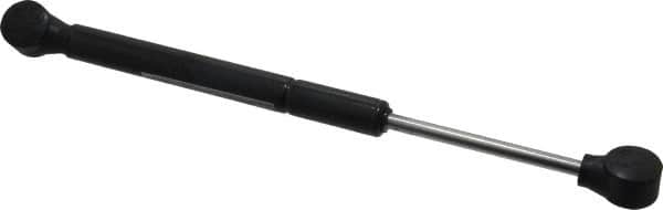 Made in USA - 0.24" Rod Diam, 0.59" Tube Diam, 50 Lb Capacity, Hydraulic Dampers - Compression, 10.02" Extended Length, 3" Stroke Length, Plastic Ball Socket, Chrome-Plated Piston - Caliber Tooling