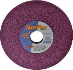 Norton - 7" Diam x 1-1/4" Hole x 1/2" Thick, H Hardness, 46 Grit Surface Grinding Wheel - Aluminum Oxide, Type 1, Coarse Grade, 3,600 Max RPM, Vitrified Bond, No Recess - Caliber Tooling