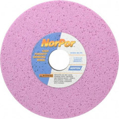 Norton - 7" Diam x 1-1/4" Hole x 1/2" Thick, G Hardness, 46 Grit Surface Grinding Wheel - Aluminum Oxide, Type 1, Coarse Grade, 3,600 Max RPM, Vitrified Bond, No Recess - Caliber Tooling