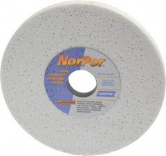 Norton - 7" Diam x 1-1/4" Hole x 1/2" Thick, H Hardness, 60 Grit Surface Grinding Wheel - Aluminum Oxide, Type 1, Medium Grade, 3,600 Max RPM, Vitrified Bond, No Recess - Caliber Tooling