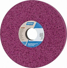 Norton - 7" Diam x 1-1/4" Hole x 1" Thick, H Hardness, 46 Grit Surface Grinding Wheel - Aluminum Oxide, Type 5, Coarse Grade, 3,600 Max RPM, Vitrified Bond, One-Side Recess - Caliber Tooling