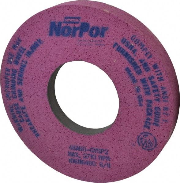 Norton - 12" Diam x 5" Hole x 1-1/2" Thick, G Hardness, 60 Grit Surface Grinding Wheel - Aluminum Oxide, Type 5, Medium Grade, 2,710 Max RPM, Vitrified Bond, One-Side Recess - Caliber Tooling