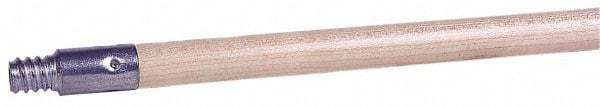 Weiler - 60 x 15/16" Wood Handle for Floor Brushes & Garage Brushes - Threaded Connection, Tan - Caliber Tooling