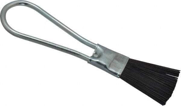 Weiler - 3 Rows x 15 Columns Steel Scratch Brush - 5-1/2" OAL, 1-1/2" Trim Length, Steel Loop Handle - Caliber Tooling