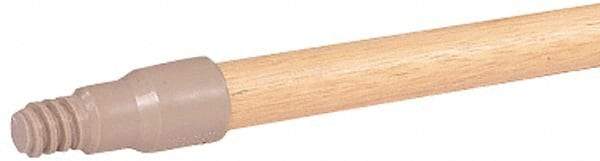 Weiler - 60 x 15/16" Wood Handle for Perma Sweep Floor Brushes - Threaded Connection, Tan - Caliber Tooling