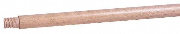 Weiler - 72 x 15/16" Wood Handle for Floor Brushes & Garage Brushes - Threaded Connection, Tan - Caliber Tooling