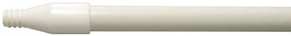 Weiler - 60 x 0.0833" Fiberglass Squeegee Handle - Threaded Connection, White - Caliber Tooling