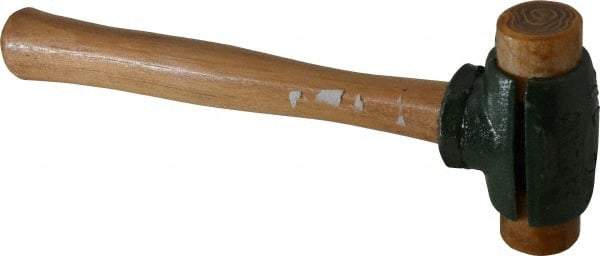 Garland - 1-1/2 Lb Head Rawhide Hammer - 11" OAL, 11" Long Wood Handle - Caliber Tooling