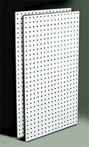 Triton - 24" Wide x 42-1/2" High Storage Peg Board - 2 Panels, Steel, White - Caliber Tooling