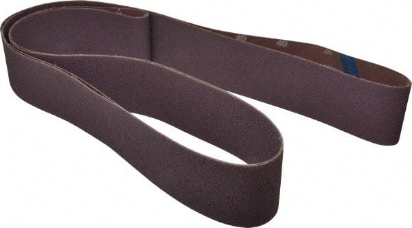 Norton - 3" Wide x 132" OAL, 40 Grit, Aluminum Oxide Abrasive Belt - Aluminum Oxide, Coarse, Coated, Series R228 - Caliber Tooling