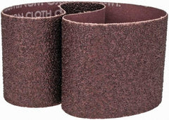 Norton - 3" Wide x 24" OAL, 36 Grit, Aluminum Oxide Abrasive Belt - Aluminum Oxide, Very Coarse, Coated, X Weighted Cloth Backing, Series R228 - Caliber Tooling