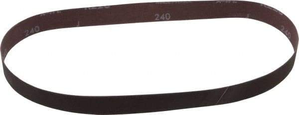 Norton - 1" Wide x 30" OAL, 240 Grit, Aluminum Oxide Abrasive Belt - Aluminum Oxide, Very Fine, Coated, Series R228 - Caliber Tooling