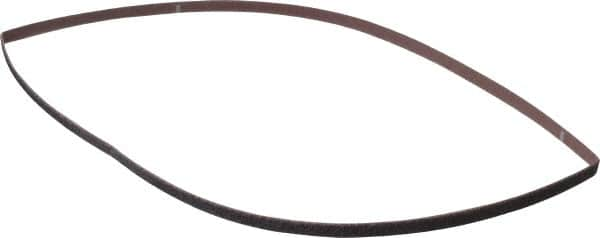 Norton - 1/4" Wide x 24" OAL, 40 Grit, Aluminum Oxide Abrasive Belt - Aluminum Oxide, Coarse, Coated, Series R228 - Caliber Tooling