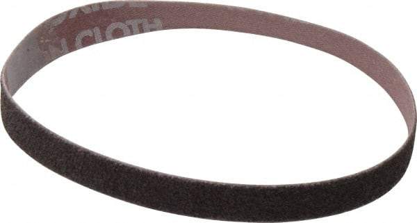 Norton - 1/2" Wide x 12" OAL, 50 Grit, Aluminum Oxide Abrasive Belt - Aluminum Oxide, Coarse, Coated, Series R228 - Caliber Tooling