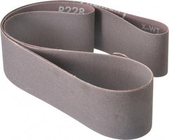 Norton - 2" Wide x 60" OAL, 240 Grit, Aluminum Oxide Abrasive Belt - Aluminum Oxide, Very Fine, Coated, Series R228 - Caliber Tooling