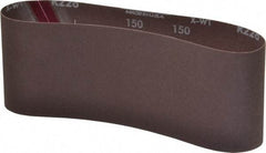 Norton - 4" Wide x 24" OAL, 150 Grit, Aluminum Oxide Abrasive Belt - Aluminum Oxide, Very Fine, Coated, Series R228 - Caliber Tooling