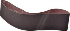 Norton - 4" Wide x 48" OAL, 100 Grit, Aluminum Oxide Abrasive Belt - Aluminum Oxide, Fine, Coated, Series R228 - Caliber Tooling