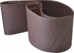 Norton - 6" Wide x 60" OAL, 220 Grit, Aluminum Oxide Abrasive Belt - Aluminum Oxide, Very Fine, Coated, Series R228 - Caliber Tooling