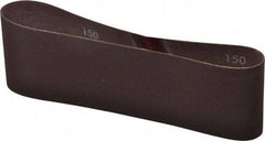 Norton - 3" Wide x 21" OAL, 150 Grit, Aluminum Oxide Abrasive Belt - Aluminum Oxide, Very Fine, Coated, Series R228 - Caliber Tooling