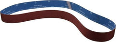 Norton - 2" Wide x 60" OAL, 80 Grit, Ceramic Abrasive Belt - Ceramic, Medium, Coated, Y Weighted Cloth Backing, Series R981 - Caliber Tooling