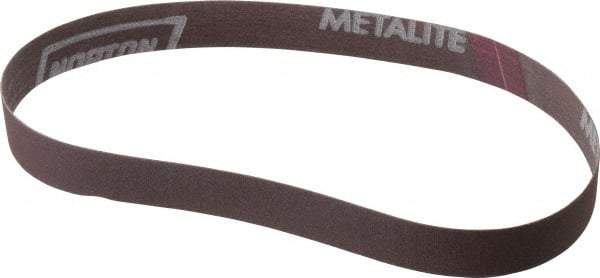 Norton - 3/4" Wide x 20-1/2" OAL, 220 Grit, Aluminum Oxide Abrasive Belt - Aluminum Oxide, Very Fine, Coated, Series R228 - Caliber Tooling