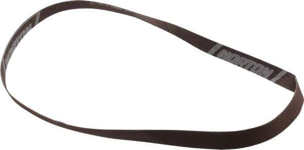 Norton - 1/2" Wide x 24" OAL, 220 Grit, Aluminum Oxide Abrasive Belt - Aluminum Oxide, Very Fine, Coated, Series R228 - Caliber Tooling