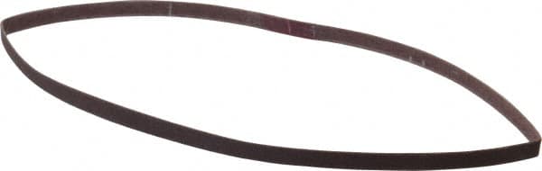 Norton - 1/4" Wide x 18" OAL, 180 Grit, Aluminum Oxide Abrasive Belt - Aluminum Oxide, Very Fine, Coated, Series R228 - Caliber Tooling