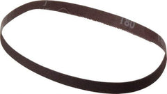 Norton - 1/2" Wide x 18" OAL, 180 Grit, Aluminum Oxide Abrasive Belt - Aluminum Oxide, Very Fine, Coated, Series R228 - Caliber Tooling