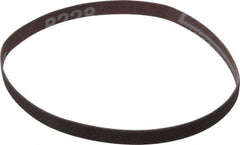 Norton - 3/8" Wide x 13" OAL, 240 Grit, Aluminum Oxide Abrasive Belt - Aluminum Oxide, Very Fine, Coated, Series R228 - Caliber Tooling