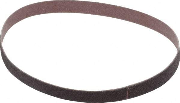 Norton - 3/8" Wide x 13" OAL, 80 Grit, Aluminum Oxide Abrasive Belt - Aluminum Oxide, Medium, Coated, Series R228 - Caliber Tooling