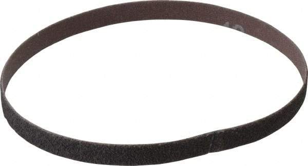 Norton - 3/8" Wide x 13" OAL, 40 Grit, Aluminum Oxide Abrasive Belt - Aluminum Oxide, Coarse, Coated, Series R228 - Caliber Tooling