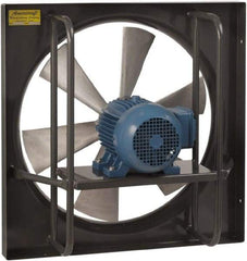 Americraft - 24" Blade, Direct Drive, 1 hp, 7,425 CFM, Explosion Proof Exhaust Fan - 30-1/2" Opening Height x 30-1/2" Opening Width, 16/8 Amp, 115/230 Volt, 1 Speed, Single Phase - Caliber Tooling