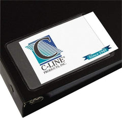 C-LINE - 10 Piece Business Card/ID Protectors - 3-1/2" High x 2" Wide - Caliber Tooling