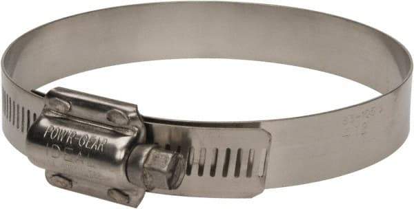 IDEAL TRIDON - SAE Size 412, 3-1/4 to 4-1/8" Diam, Stainless Steel High Torque Worm Drive Clamp - 5/8" Wide, Material Grade 304, Series 60 - Caliber Tooling