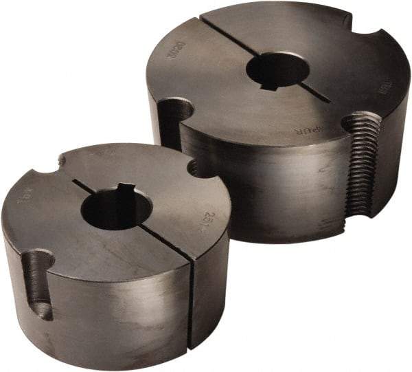 TB Wood's - 1-3/4" Bore, 1/2 Thread, 3/8" Wide Keyway, 3/16" Deep Keyway, Tapered Lock Sprocket Bushing - 3-3/8" Max Outside Diam - Caliber Tooling