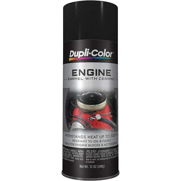 Krylon - 12 oz Black Automotive Heat Resistant Paint - Gloss Finish, 500°F Max Temp, Comes in Aerosol Can - Caliber Tooling