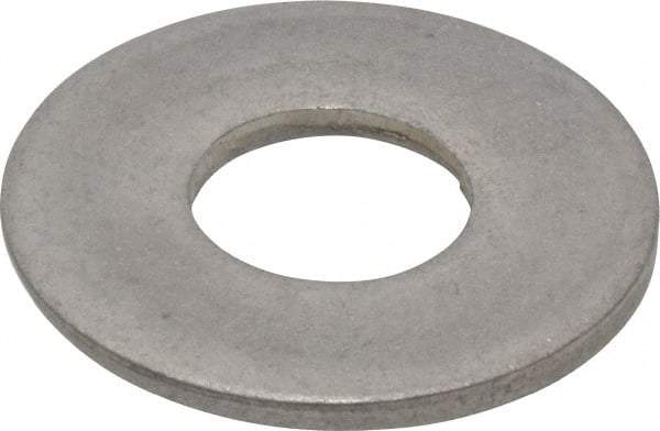 Made in USA - 1" Screw, Grade 300 Stainless Steel Standard Flat Washer - 1.062" ID x 2-1/2" OD, 0.136" Thick, Passivated Finish, Meets Military Specifications - Caliber Tooling